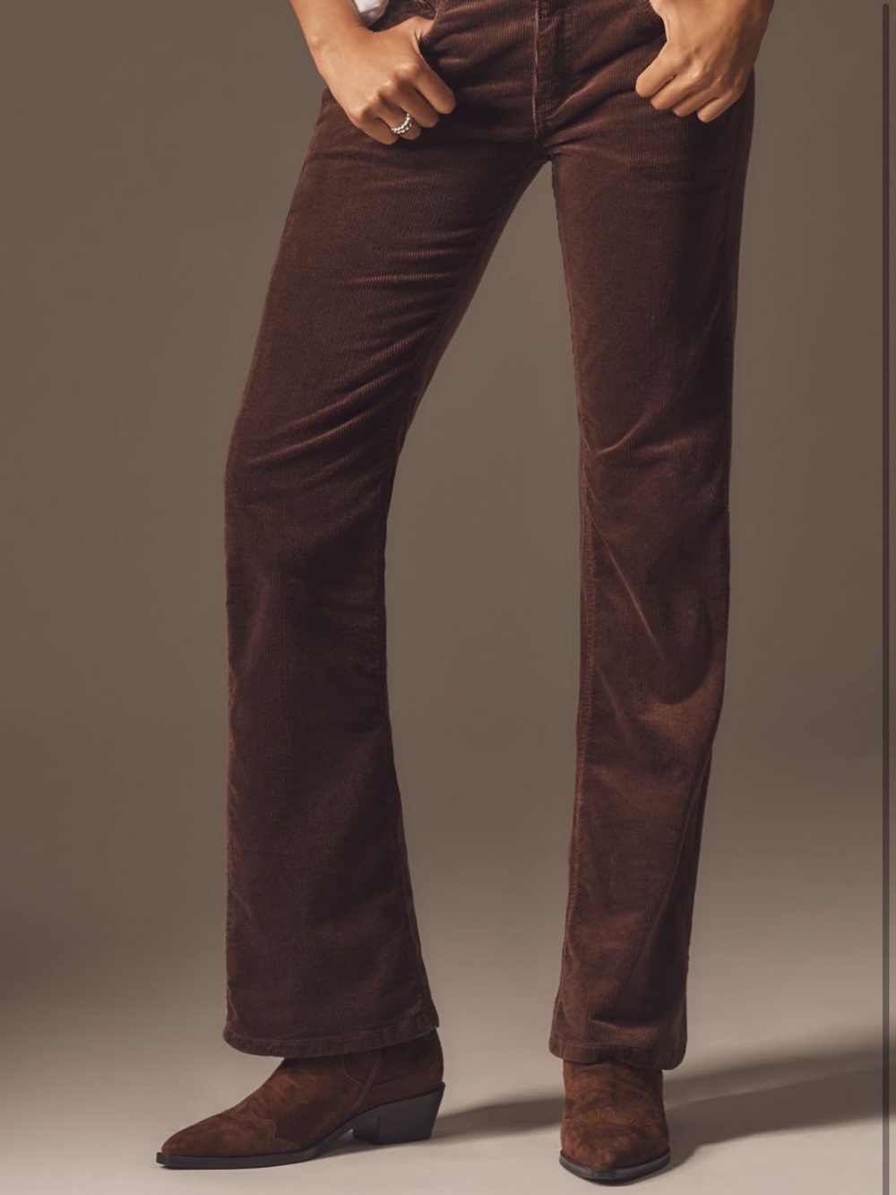 Anthropologie Pilcro Corduroy Pants in Deep Brown